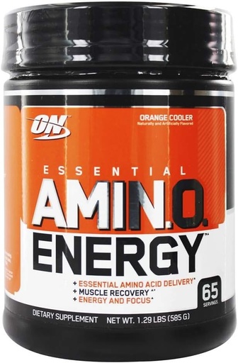 [BRSWGGINOVYRM2DA] Optimum Nutrition Essential AmiN.O. Energy™ Orange Cooler - 65 Servings