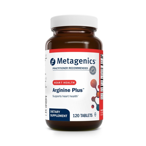 [BRSWIYAFAV5Q4ETY] Metagenics Arginine Plus - 1.5 g L‑Arginine with Methyl Folate (L‑5‑MTHF) - Supports Healthy Blood Flow, Circulation & Heart Health - Non‑GMO, Gluten‑Free, Vegetarian - 120 Tablets