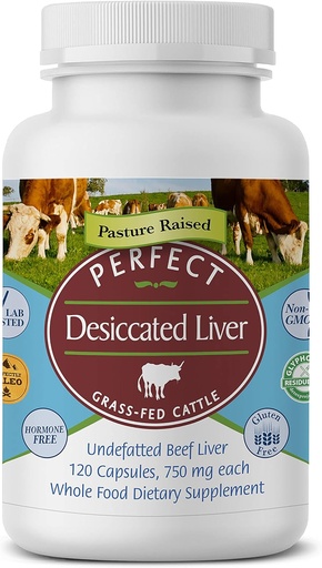 [BRSWIGD5OQCRCFD6] Perfecte suplementaris per l'ATCE Desiccat Beef Liver CapulesGrass Fep suplementaris - Font de Protelin, Iron, vitamina A l'Energia & B- Boonds i Immunity - Sense químicas Noary i Hormone Lliure