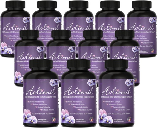 [BRSW2GQFC4IGCADU] Hormone Balance & Menopause | Relief from Mood Swings, Hot Flashes, Night Sweats & Irritability - Isoflavones, Black Cohosh, Raspberry, Valerian, Sage, Red Clover, Lemon Balm - 60 Count (12)