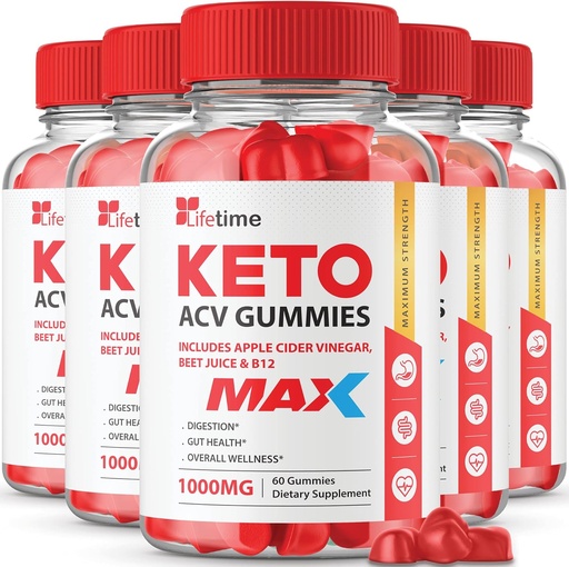 [BRSRMAAOBNYRM2T3] (5 Pack) Keto Max Gummies Lifetime - Formula oficială, Vegan, Non OMG-uri - Keto Plus acc Gumies, Gummies Lifetime cu Gummies Lifetime , Vitamina B12, Root de sfeclă, rodie (300 Gummies)