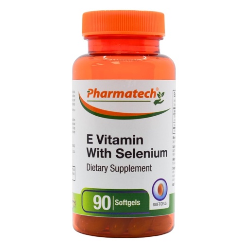 [BRSROCYBBNYAAA3V] Vitamin E with Selenium Antioxidant Supplement for Immune Support, Supports Healthy Skin, Non-GMO & Gluten-Free, 90 Softgels, Made in USA