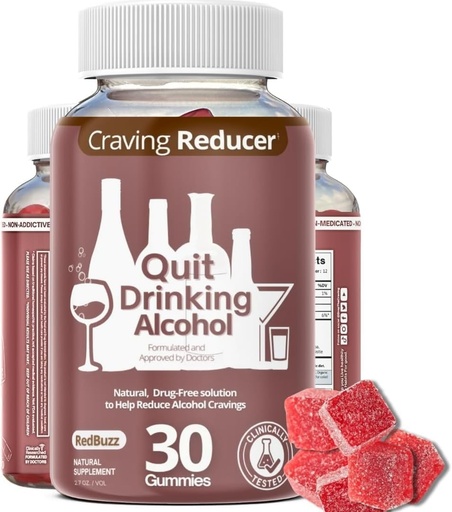 [BRSRMAL6OYPAYC3B] Sober aus Alkohol, Quit Alcohol Craving Relief-Multi-Vitamin Gummy helfen Cravings, Anti Alkohol, Leber Detox, einfach zu nehmen, wie benötigt essentielle Unterstützung / 30 Tage Count (Quit Alkohol)