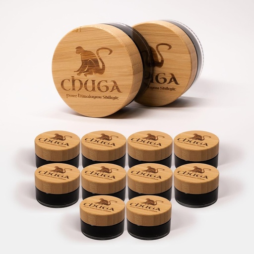 [BRSROBAHB55QKGQ6] Chuga Shilajit Authentic Himalayan Shilajit Resin | Naturally Sourced Grade A Shilajit | 150 Servings per 35 Gram Jar (Pack of 12)