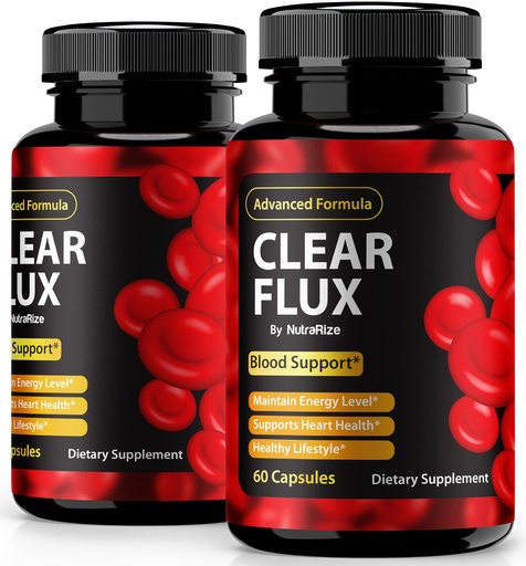 [BRSRAA3ROENWG3D6] NutraRize (2 Pack) Clear Flux Pills, Official ClearFlux Capsules, All-Natural Support, Premium Support to Maintain Stable Levels & Healthy Circulation, Natural Clear Flux Health Review (120 Capsules)