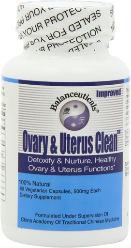 [BRSRMYYHPN6AGFDL] 3 Set of 60 Count Balanceuticals Ovary & Uterus Clean, 500 mg Dietary Supplement Capsules