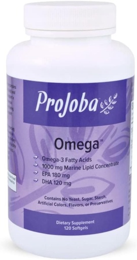 [BRSWIZITOFYRG3D2] Youngevity Projoba Omega™ - 1000 mg Omega-3 - High-Potency - 180 EPA & 120 DHA to Promote Brain and Heart Health -120 Softgels (Pack of 1)