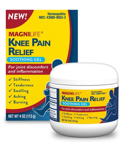 [BRSWYCQCOB4AO33L] MagniLife Knee Pain Relief Gel (4 oz), Arnica-Based Gel for Joint Pain, Knee Stiffness & Swelling, Non-Greasy, No Staining, Massage-in Formula for Daily Knee Support & Comfort