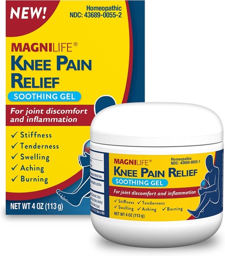 [BRSWYCQCOB4AO33L] MagniLife Knee Pain Relief Soothing Gel, reduce la hinchazón " Inflamación de los músculos doloridos, el trastorno conjunto, las lesiones - All-Natural Arnica - 4oz.