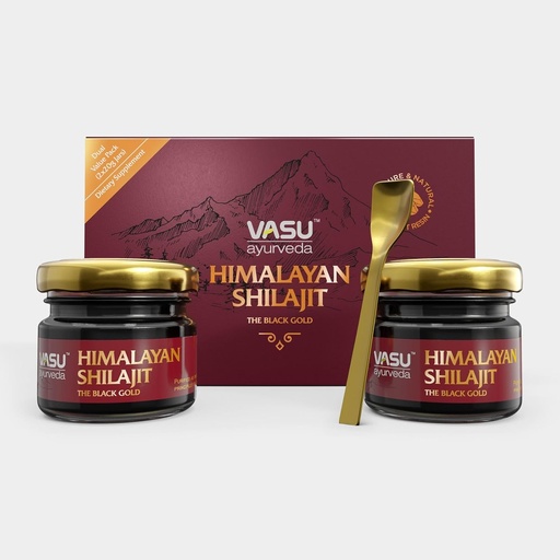 [BRSROAD7DEPGY3Y7] VASU Ayurveda Himalayan Shilajit Resin 400mg – Lab Tested Natural Energy Booster with Fulvic Acid & 85+ Trace Minerals – Pure Shilajit for Men & Women – 100 Days Supply for Strength & Stamina (2-Pack)
