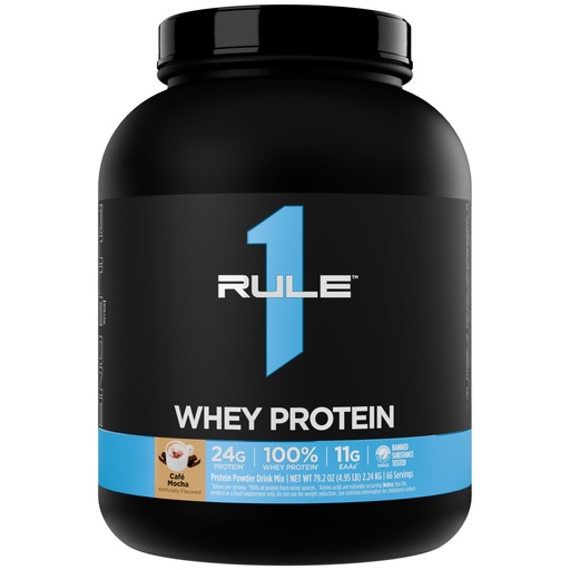 [BRSW2BA5CNYAYG35] Rule 1 Proteins Whey Protein – 24g Fast-Acting Protein from All-Whey Sources with Naturally Occurring EAAs & BCAAs for Workout Recovery or Anytime Use (5 Pounds, Café Mocha)