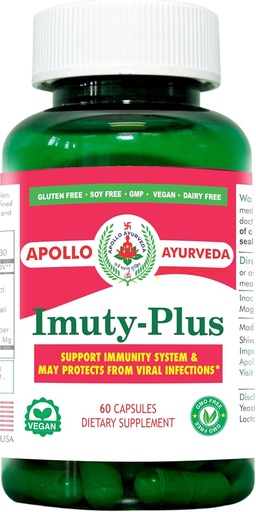 [BRSRMAI7BMBGMFIV] Impositive Plus Support Immunamic System Dietic Herbal Additive Lygiagretus 5000 mg Giloy Ashwagandha Mulethi Ayurvedic Vegan 60 Kapsulė