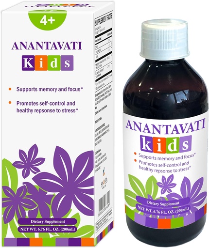 [BRSRAFI7PMGWAALD] ANANTAVATI Kids – Herbal Supplement for Calm & Focus – 6.76 Oz