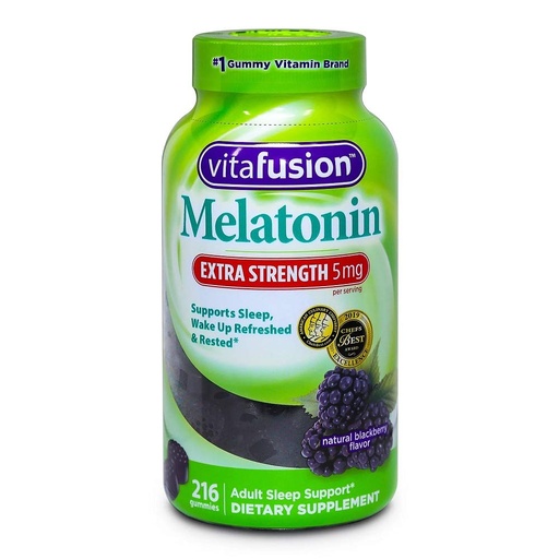 [BRSWGBAPOF5GGEQZ] Vita Fusion Melatonin 5 Mg Gummies Dietary Supplement (Netcount 216 Gummies),, 216Count ()