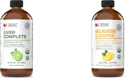 [BRSRMCYZBYNBQALL] Complete Natural Products Liver Complete 16oz & Gallbladder Complete 16oz Bundle