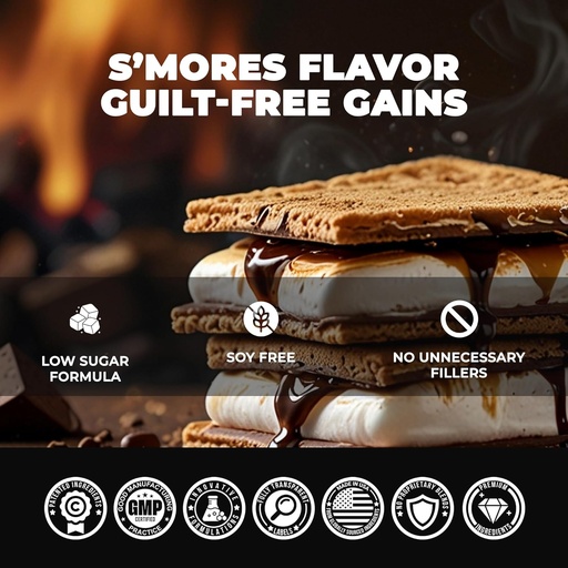 [BRSRAEL6OYHRACTF] Bio Labs sotterranei Panda Fuel Premium Protein Whey, Collage idrolizzato,Casein,Probiotici, Enzimi, Keto Friendly, Rilasciare il tempo, 25 Serve (2,5 Pound, Campfire S'Mores)