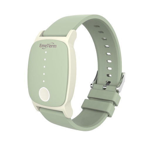 [BRSROZAQOYCAY3I2] EmeTerm Explore Classic FDA-Cleared Anti-Nausea Wristband IP67 Waterproof Morning Motion Sickness Relief Band Rechargeable Classic Strap Design Drug Free Non-drowsy Without Side Effects Mint Green
