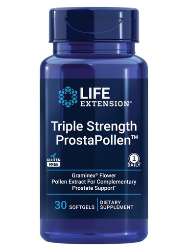 [BRSWIBQZDIHB6CYZ] Life Extension Triple Strength ProstaPollen™, Prostate Health, Prostate Function, Flower Pollen Extract, Gluten Free, 30 softgels