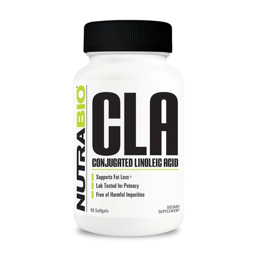 [BRSW2HDQCABBYF3H] NutraBio CLA Conjugated Linoleic Acid Supplement, 800mg, 90 Softgels
