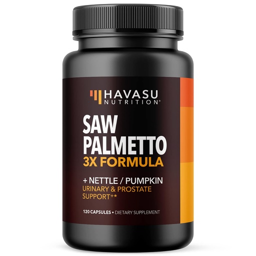[BRSW2HD5O4IWCHTX] Saw Palmetto Supplement with Stinging Nettle and Pumpkin Seed Extract - Advanced 3X Formula - DHT Blocker Urinary Health and Prostate Support for Mens Health - Vegan, Non-GMO Capsules - 2 Month Supply