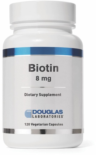 [BRSWKHAKB4IAIDI5] Douglas Laboratories Biotin 8 mg | Vitamin B7 to Support Enzyme Production and Nerve Function | 120 Capsules