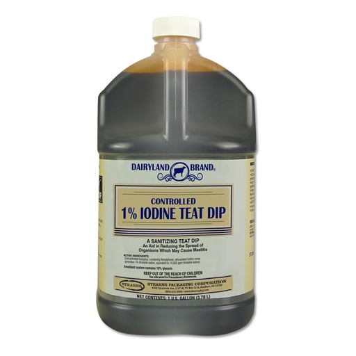 [BRSWIZQLBN4W2FTY] stearns packaging corporation st0201-db-tl31 Gallon, 1% Controlled Iodine Teat Dip