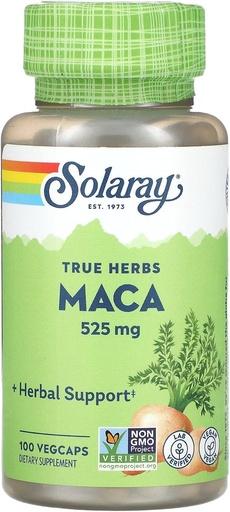[BRSWIYTYO4GWCAY7] SOLARAY True Kruiden, Maca, 525 mg, 100 VegCaps