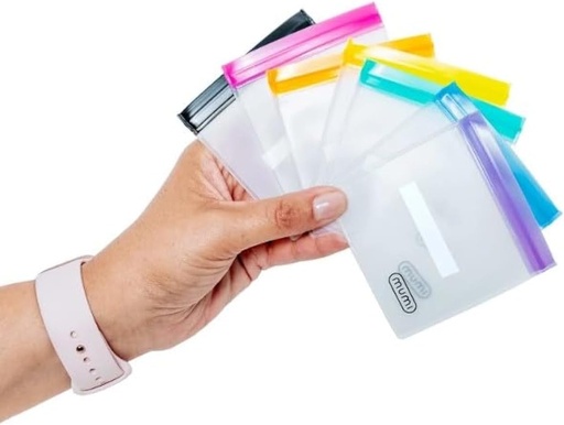 [BRSWGAAODICGYH3O] MUMI Mini zipper Pouch komplekts – 7 Mazs atkārtoti lietojams Clear Zip Lock somas ar rakstāmpiederumiem ceļojumiem, medicīna, Grims, Pills, Tiny Kosmētikas Organizators Maisi Purse, Birojs, Plastmasas uzglabāšana