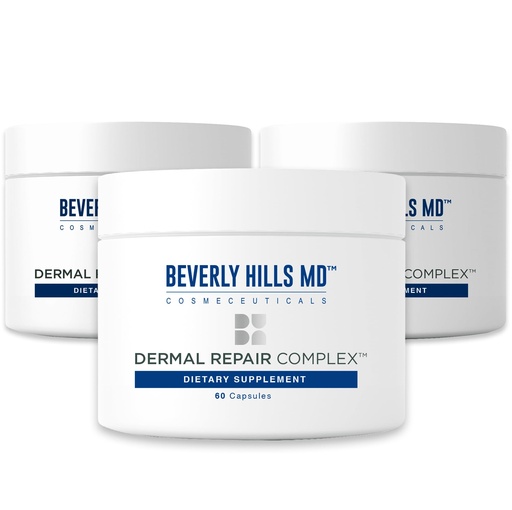 [BRSRE2QDCR4AIDIZ] Beverly Hills MD Dermal Repair Anti-Aging Supplement - Hyaluronic Acid, Collagen, Vitamins for Smooth, Plump Skin (3)