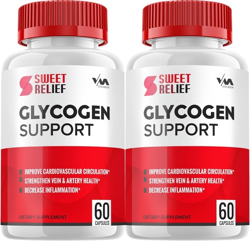 [BRSRAAYFDF6QMFL6] (2 Pack) SweetRelief Glycogen – Sweet Relief Capsule Cleaner, SweetRelief Pills, Formule avancée pour le bien-être général, Avis de Sweet Relief Glycogen, 120 Capsules