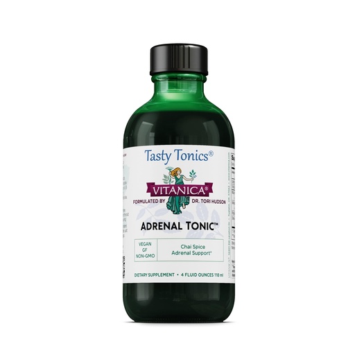 [BRSWIFQBOF5GM3LI] Vitanica - Adrenal Tonic, Adrenal Support, Vegetarian, 4 Ounce (Packaging May Vary)