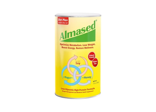 [BRSW2AAOO5YWYGQU] Almased Meal Replacement Shake - Low-Glycemic High Plant Base Protein Powder- Nutritional Weight Health Support Supplement - Original Flavor - 17.6 oz (Pack of 3)