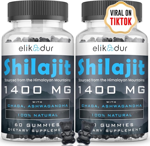 [BRSROAYZOUFRG3Q3] 84,000 MG אורגני Shilajit חניכיים עם 85 + מינרלים Trace, Fulvic Acid, Shilajit עבור גברים ונשים, אנרגיה & Immune תמיכה, גבוה עוצמה זהב כיתה, סוכר חינם, טבעוני 100% טבעי 120 חניכיים טבעי 120