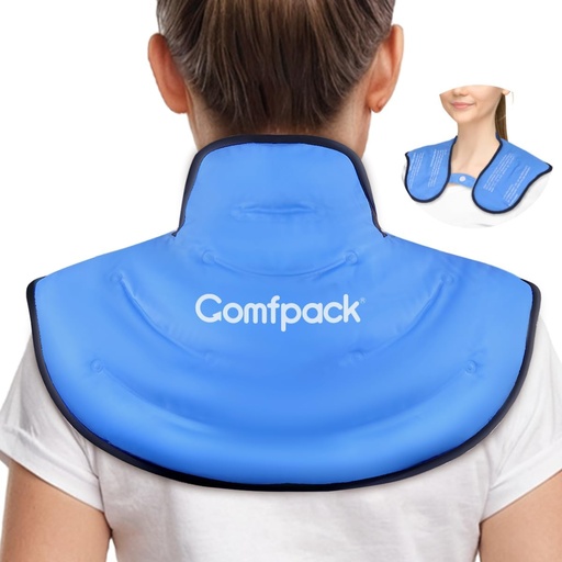 [BRSROCTRCICAEAI6] Ice Pack for Neck and Shoulder Pain Relief, Neck Ice Pack Wrap żel wielokrotnego użytku Hot Cold Compress Therapy Upper Back Duży Ice Pack dla urazów, Opuchlizna, Chirurgia szyjna, Spain