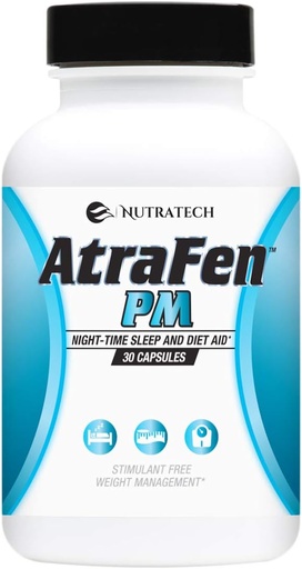 [BRSWKFI4BJ5R6CDO] Atrafen PM - Nighttime Diet Pill, Appetite Suppressant, and Sleep Aid. Boost Metabolism, Burn Fat, and Curb Late Night Cravings.