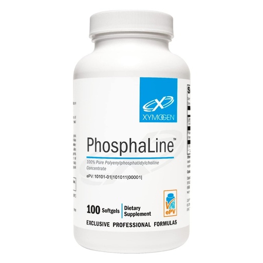 [BRSWIYQEB4ABWFY7] XYMOGEN PhosphaLine - Polyenylphosphatidylcholine Supplement for Liver & Cardiovascular Health Support* - Phosphatidylcholine - Gluten-Free - 100 Softgels