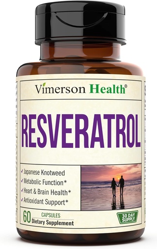 [BRSWGEIQBAHBG3DJ] Japanese Knotweed Capsules - Resveratrol Supplement with 1000mg Japanese Knotweed, Green Tea Extract, Quercetin, Grape Extract. Potent Antioxidant for Healthy Aging & Cardiovascular Support. 60 Caps