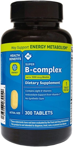 [BRSWKZQTOMIA2AD6] Ayestar Member's Mark Super B-Complex Dietary Supplement (300 Count)
