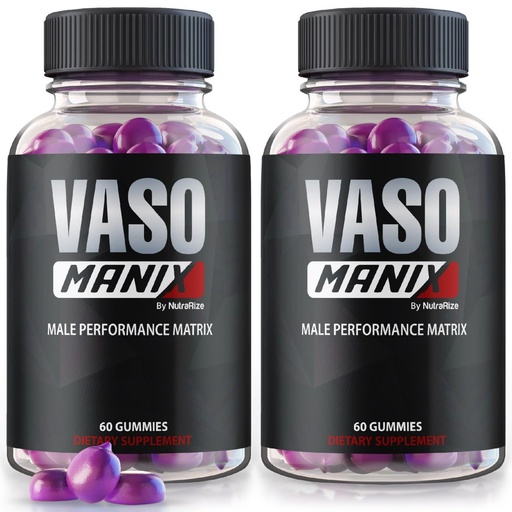[BRSROBADPNYRQGTU] (2 Pack) VasoManix Gummies, Vaso Manix Classic Male Supplement, All Natural Formula For Men, Premium Gummy To Support Performance, Confidence and Overall Health, Official Reviews (120 Gummies)