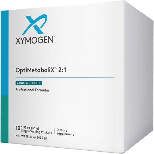 [BRSRMGQTCR4GMFAU] XYMOGEN OptiMetaboliX - Metabolism Supplement with B12 Vitamins and Folate - Cinnamon Supplements + Vitamin B9 - Vegan & Gluten Free - Vanilla Delight (10 Servings)