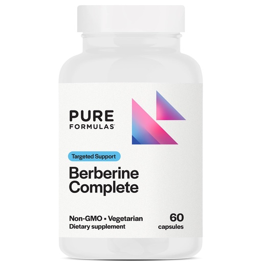 [BRSRAFACBMCWAYIY] PureFormulas Berberine Complete | Enhanced Absorption Berberine Supplement 500mg 60 Vegetarian Capsules