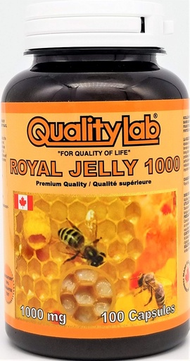 [BRSWYZQFDIJR4EIU] Royal Jelly 1000 mg 100 softgel Capsules (Made in Canada)