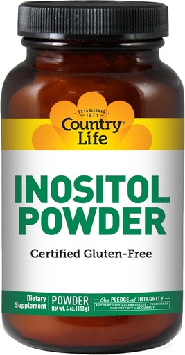 [BRSWIYQHCMAWED36] Country Life Inositol Powder, 4-Ounce