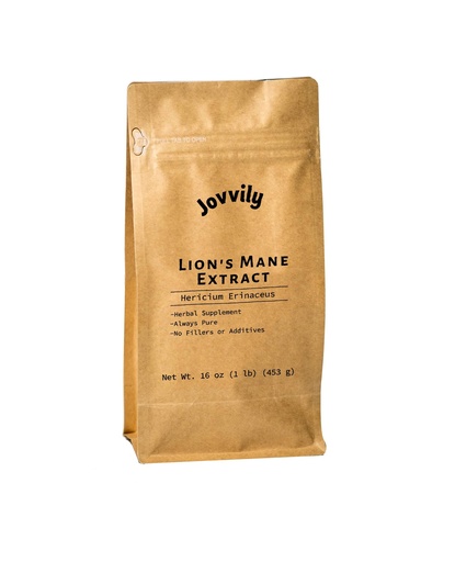 [BRSROFQYBUIBO2DA] Jovvily Lion's Mane Mushroom Extract, 1 lb, Hericium Erinaceus Extract, Herbal Supplement, Always Pure