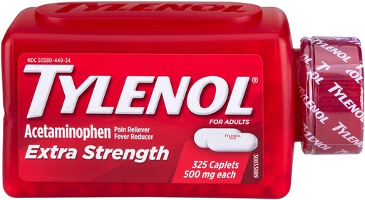[BRSWIYYIAQHGI23Y] TYLENOL Extra Strength 500mg - 325 caplets