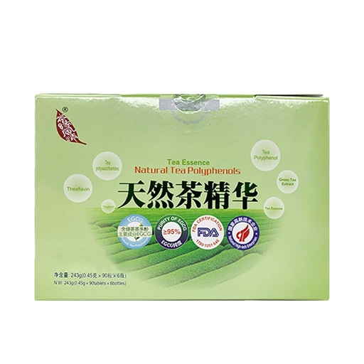 [BRSWGBDYB4PRAAIY] Green Tea Extract,New Tea Era,Natural Tea polyphenols Tablets,Tea Essence,90tablets/bottle,6bottles/box