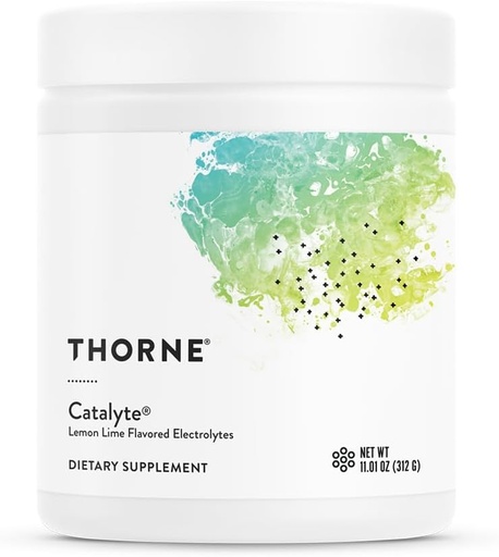 [BRSWGBA2OUIQOFY2] THORNE - Catalyte - Electrolyte Replenishment and Energy Restoration Supplement* - No Artificial Sweeteners - NSF Certified for Sport- Lemon Lime - 11.01.Oz