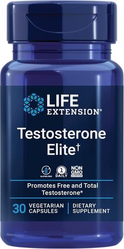 [BRSW2GQ7AEIWOGQU] Life Extension Testosterone Elite – Testosterona ražošanas atbalsta papildinājums vīriešiem – ar luteolīnu, granātābolu un Cacao sēklu ekstraktu – bez lipekļa, bez GMO, veģetārietis – 30 kapsulas