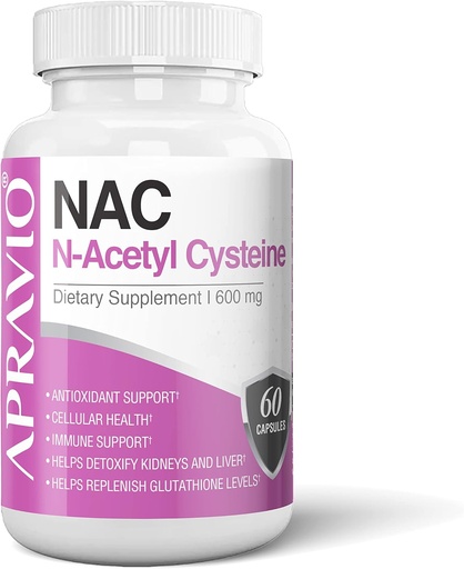 [BRSRMEIHB4HA2AL3] NAC Supplement (N-Acetyl Cysteine) 600 mg, Antioxidant Support, Immune Support, Kidney & Liver Health, 60 Capsules