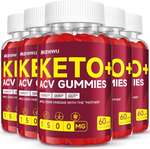 [BRSRAZIBA4DW2CQ7] Keto ACV Gummies - 1500mg Apple Cider Vinegar with Mother - Vegan, Non-GMO,Organic Apple Cider Vinegar Gummies for Women Men, Detox & Cleanse, 5 Pack